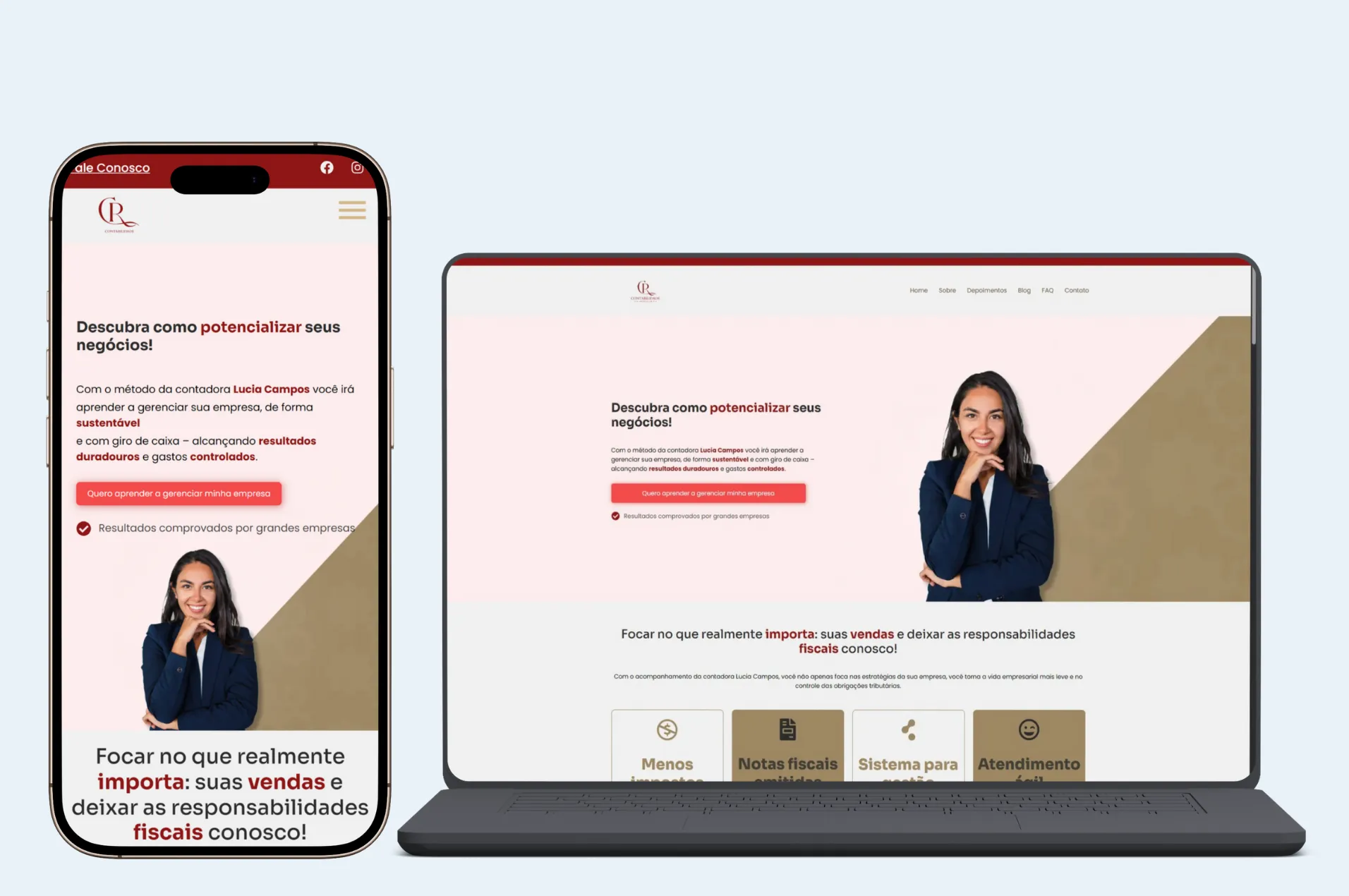 demo de site institucional